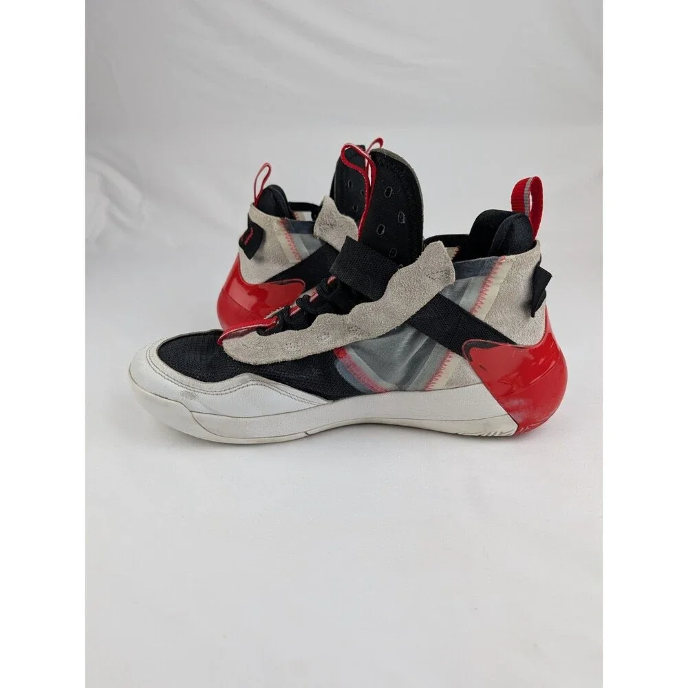 Men's 10 NIKE 2019 Jordan Defy SP Mid Top Sneaker White Red Black CJ7698-106